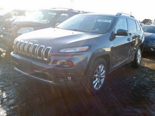 1C4PJMDS2FW704107 - 2015 JEEP CHEROKEE L BLACK photo 2