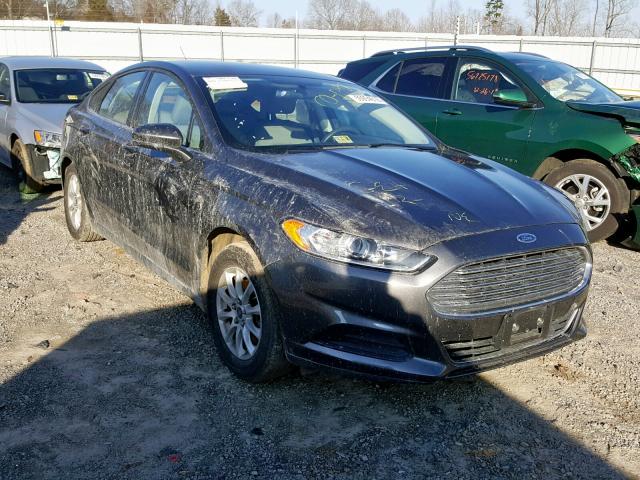 3FA6P0G79FR267032 - 2015 FORD FUSION S GRAY photo 1