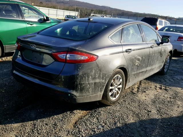 3FA6P0G79FR267032 - 2015 FORD FUSION S GRAY photo 4