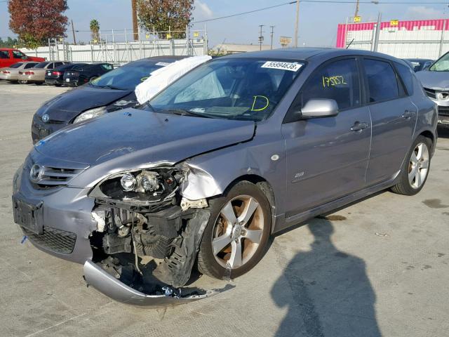 JM1BK343541187163 - 2004 MAZDA 3 HATCHBAC GRAY photo 2