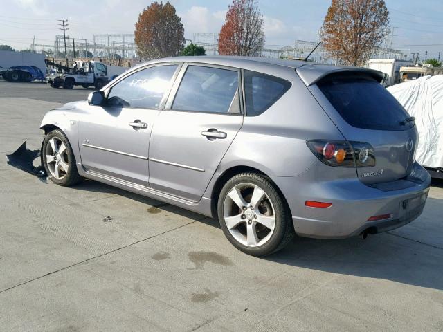 JM1BK343541187163 - 2004 MAZDA 3 HATCHBAC GRAY photo 3