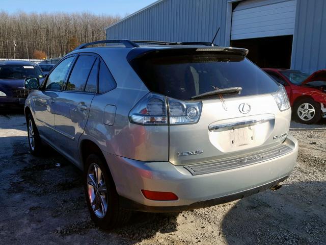 JTJHW31U160006593 - 2006 LEXUS RX 400 SILVER photo 3