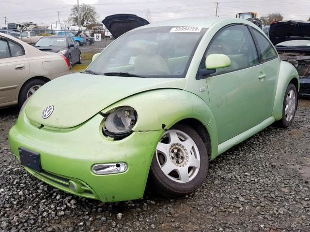 3VWCF21CXXM425116 - 1999 VOLKSWAGEN NEW BEETLE Grün Foto 2