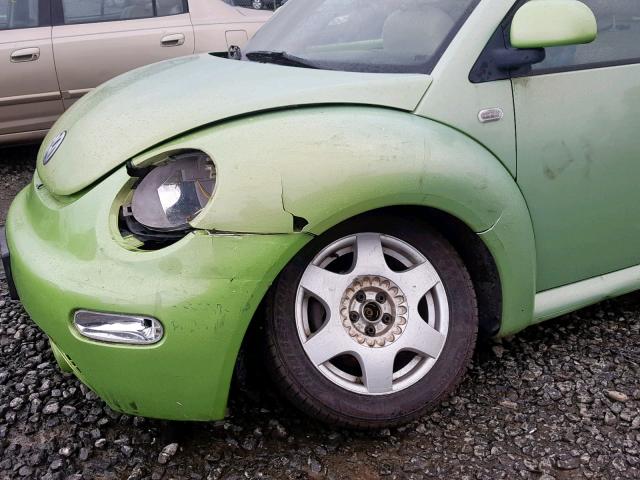 3VWCF21CXXM425116 - 1999 VOLKSWAGEN NEW BEETLE Grün Foto 9