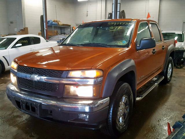 1GCDT136258185918 - 2005 CHEVROLET COLORADO ORANGE photo 2