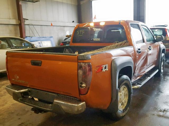 1GCDT136258185918 - 2005 CHEVROLET COLORADO ORANGE photo 4