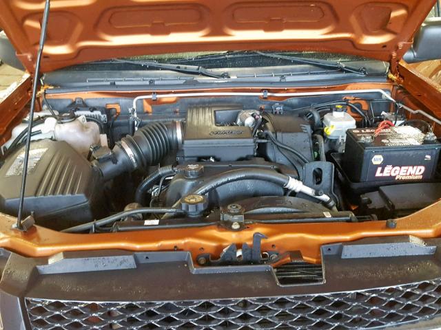 1GCDT136258185918 - 2005 CHEVROLET COLORADO ORANGE photo 7