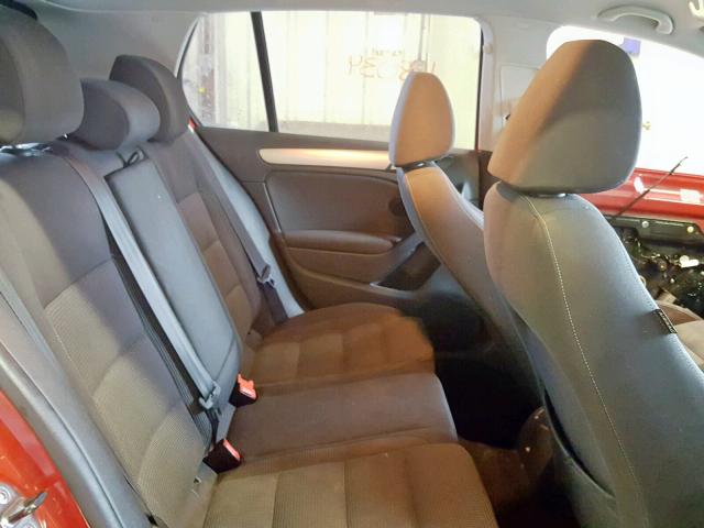 WVWDB7AJ5CW216178 - 2012 VOLKSWAGEN GOLF 红色 照片 6