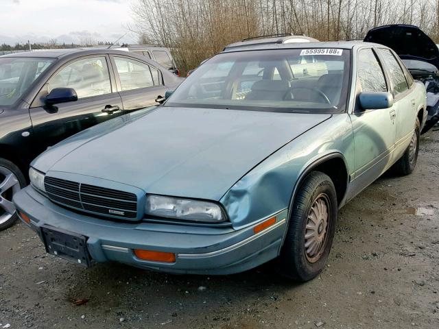 2G4WB55L6R1403904 - 1994 BUICK REGAL CUST GREEN photo 2