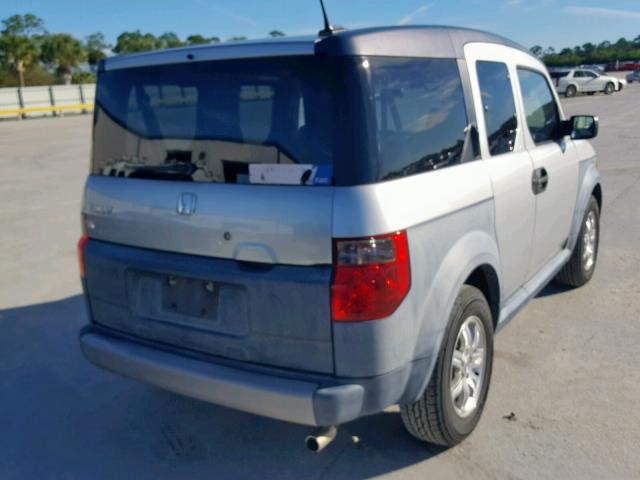 5J6YH18606L005260 - 2006 HONDA ELEMENT EX SILVER photo 4