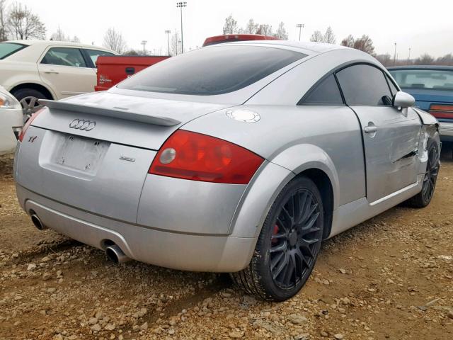 TRUWT28N821033179 - 2002 AUDI TT QUATTRO SILVER photo 4