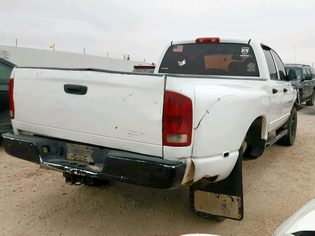 3D7MU48C04G134848 - 2004 DODGE RAM 3500 S WHITE photo 4