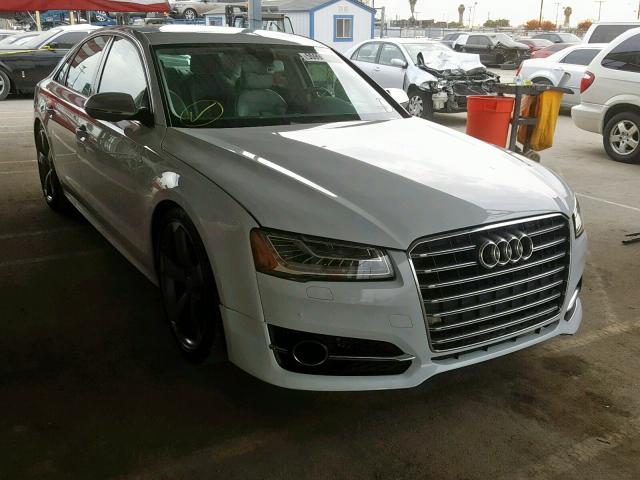 WAUD2AFD4EN006533 - 2014 AUDI S8 QUATTRO WHITE photo 1