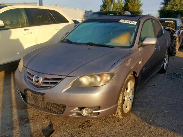 JM1BK323751237954 - 2005 MAZDA 3 S GRAY photo 2