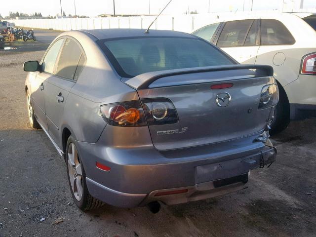 JM1BK323751237954 - 2005 MAZDA 3 S GRAY photo 3