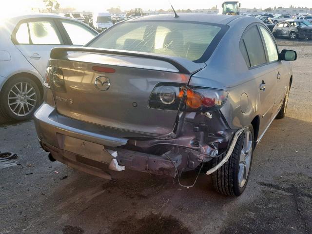 JM1BK323751237954 - 2005 MAZDA 3 S GRAY photo 4