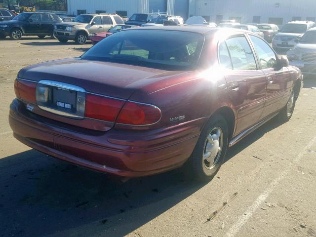 1G4HP54K5Y4246503 - 2000 BUICK LESABRE CU RED photo 4