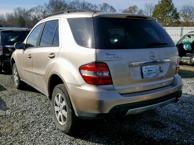 4JGBB86E66A017601 - 2006 MERCEDES-BENZ ML 350 GOLD photo 3