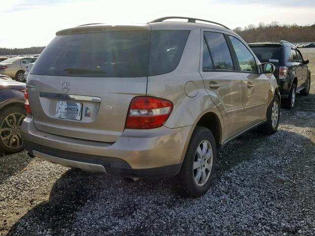 4JGBB86E66A017601 - 2006 MERCEDES-BENZ ML 350 GOLD photo 4