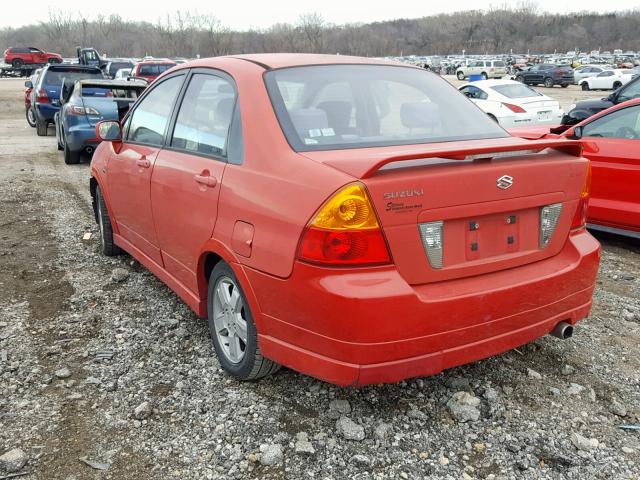 JS2RA41S225108885 - 2002 SUZUKI AERIO S RED photo 3