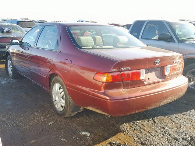 4T1BG22K91U045796 - 2001 TOYOTA CAMRY CE MAROON photo 3