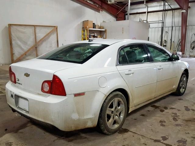 1G1ZC5EB3A4147342 - 2010 CHEVROLET MALIBU 1LT WHITE photo 4