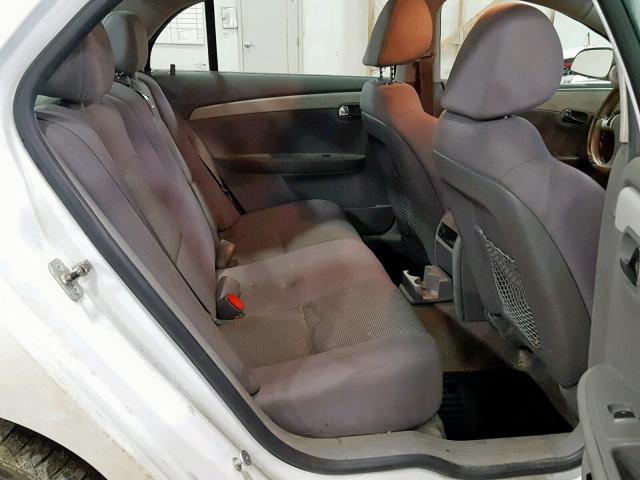 1G1ZC5EB3A4147342 - 2010 CHEVROLET MALIBU 1LT WHITE photo 6