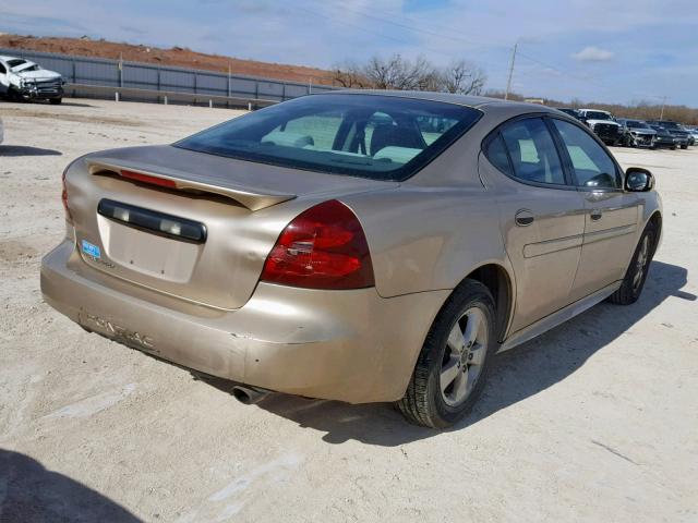 2G2WP522X51341231 - 2005 PONTIAC GRAND PRIX GOLD photo 4