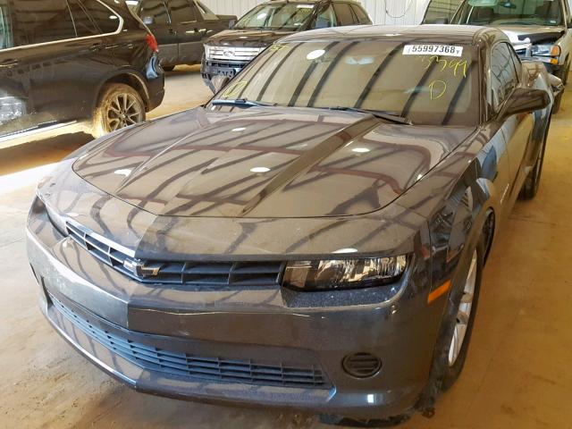 2G1FB1E30F9293399 - 2015 CHEVROLET CAMARO LS GRAY photo 2