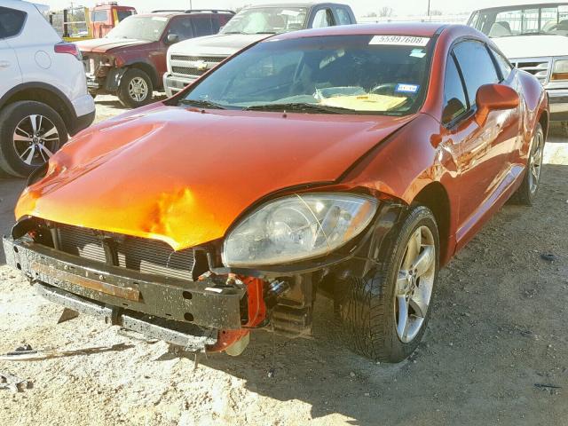 4A3AK24F97E014644 - 2007 MITSUBISHI ECLIPSE GS ORANGE photo 2