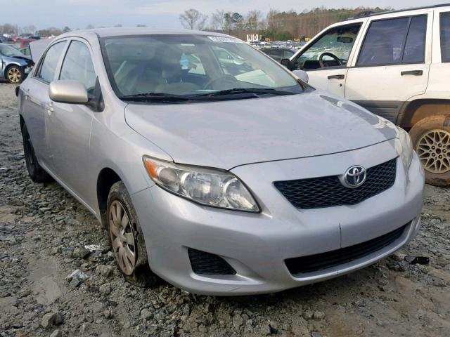 2T1BU4EE4AC442277 - 2010 TOYOTA COROLLA BA SILVER photo 1