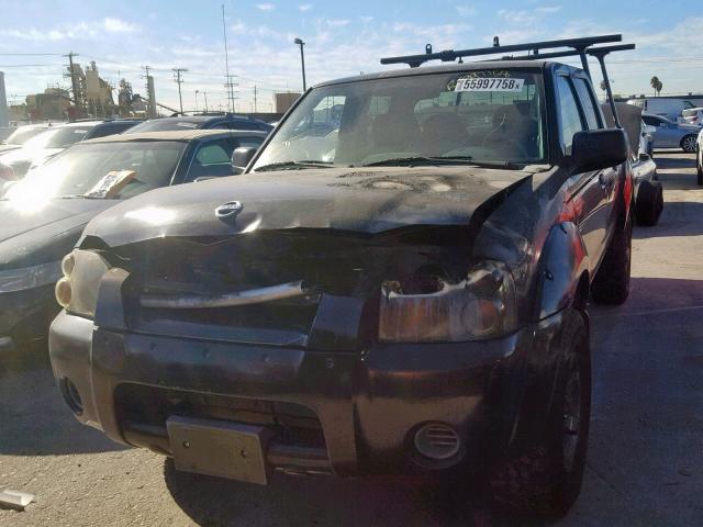 1N6ED27T74C476690 - 2004 NISSAN FRONTIER C BLACK photo 2