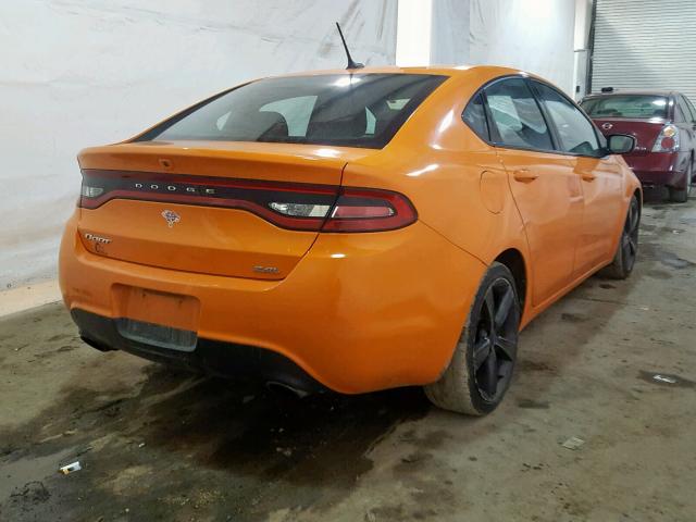 1C3CDFBB2ED791753 - 2014 DODGE DART SXT ORANGE photo 4