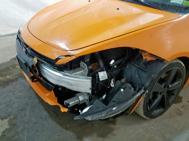 1C3CDFBB2ED791753 - 2014 DODGE DART SXT ORANGE photo 9