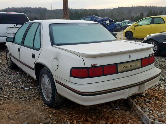 2G1WN54T8N9283265 - 1992 CHEVROLET LUMINA EUR WHITE photo 3