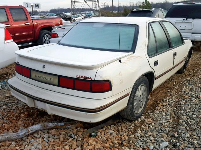 2G1WN54T8N9283265 - 1992 CHEVROLET LUMINA EUR WHITE photo 4