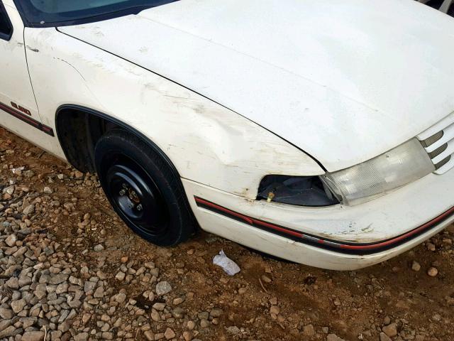 2G1WN54T8N9283265 - 1992 CHEVROLET LUMINA EUR WHITE photo 9