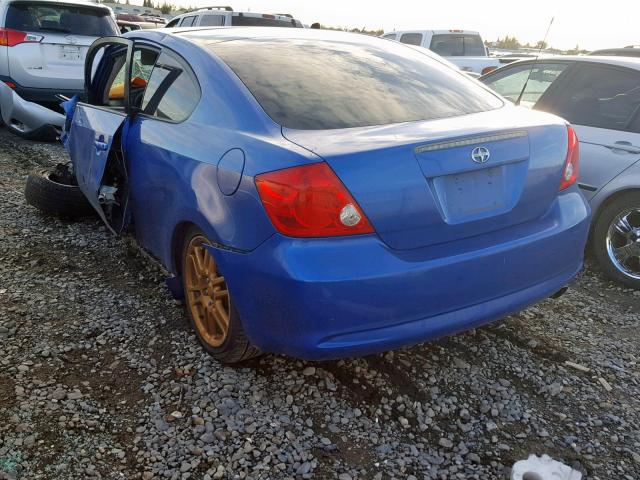JTKDE167860129599 - 2006 TOYOTA SCION TC Mavi foto 3