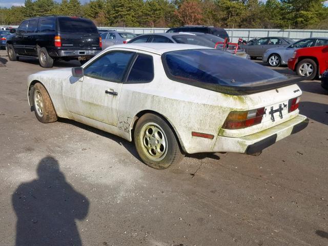 WP0AB0946HN475672 - 1987 PORSCHE 944 WHITE photo 3