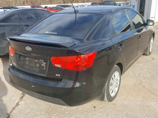 KNAFU4A2XC5644535 - 2012 KIA FORTE EX BLACK photo 4