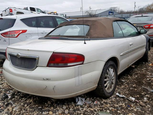 1C3EL55U91N638178 - 2001 CHRYSLER SEBRING LX WHITE photo 4