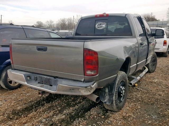 3D7KS28C35G781182 - 2005 DODGE RAM 2500 S GRAY photo 4