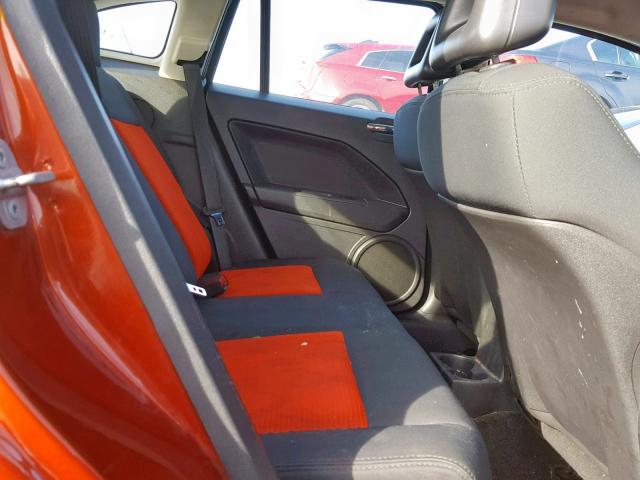 1B3HB48A59D205242 - 2009 DODGE CALIBER SX ORANGE photo 6