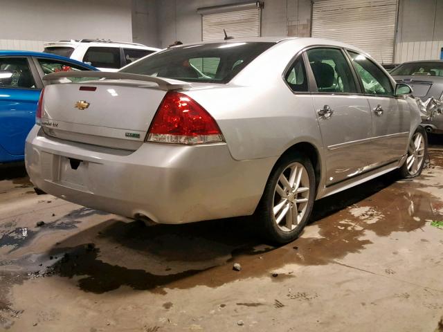 2G1WC5E32D1167254 - 2013 CHEVROLET IMPALA LTZ SILVER photo 4