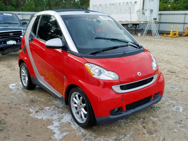 WMEEK31X18K140380 - 2008 SMART FORTWO PAS RED photo 1