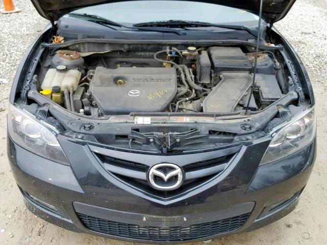 JM1BK323X71700091 - 2007 MAZDA 3 S BLACK photo 7