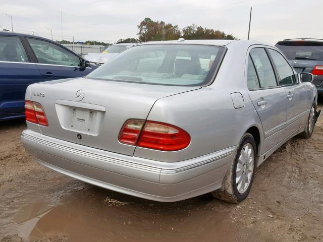 WDBJF65J61B316840 - 2001 MERCEDES-BENZ E 320 SILVER photo 4