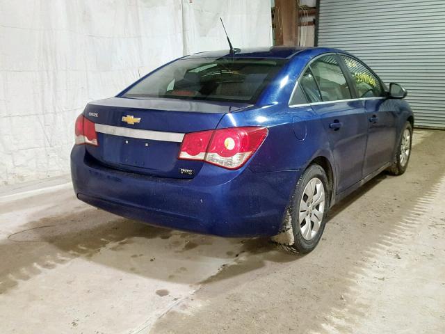 1G1PC5SH5C7389146 - 2012 CHEVROLET CRUZE LS BLUE photo 4