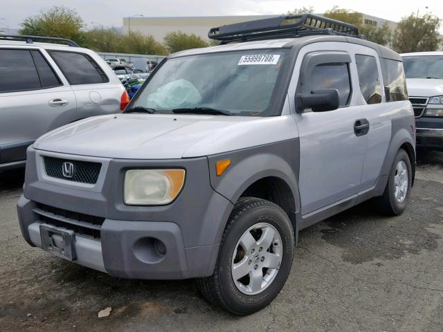 5J6YH28544L013985 - 2004 HONDA ELEMENT EX GRAY photo 2