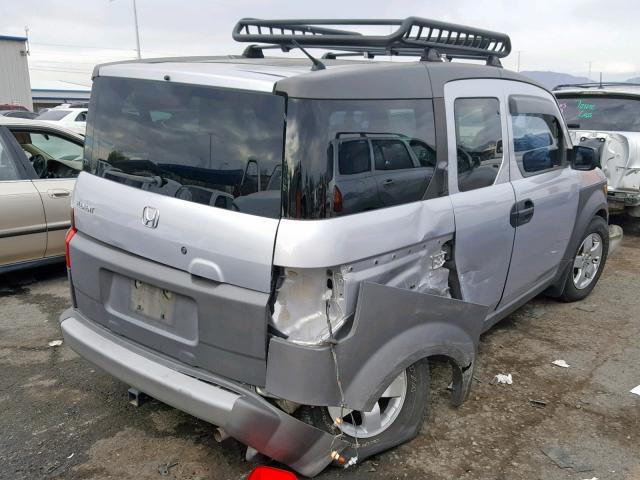 5J6YH28544L013985 - 2004 HONDA ELEMENT EX GRAY photo 4